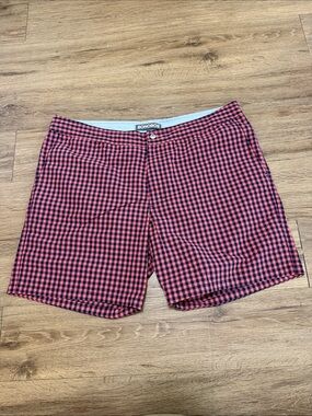 Bonobos Red and Black Gingham Swim Trunks size 38